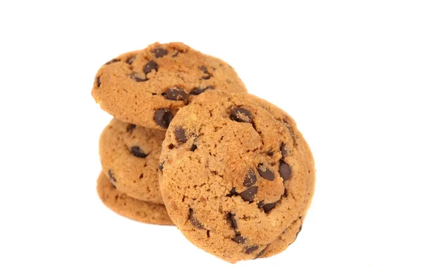 Cölöp-ból csokoládé chip cookie-kat — Stock Fotó