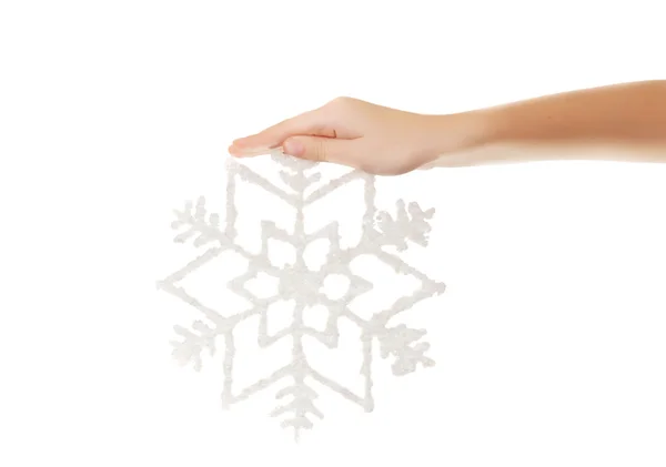 stock image Snowflake in your hand