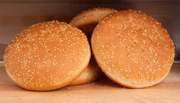 Broodjes met sesamzaadjes — Stockfoto
