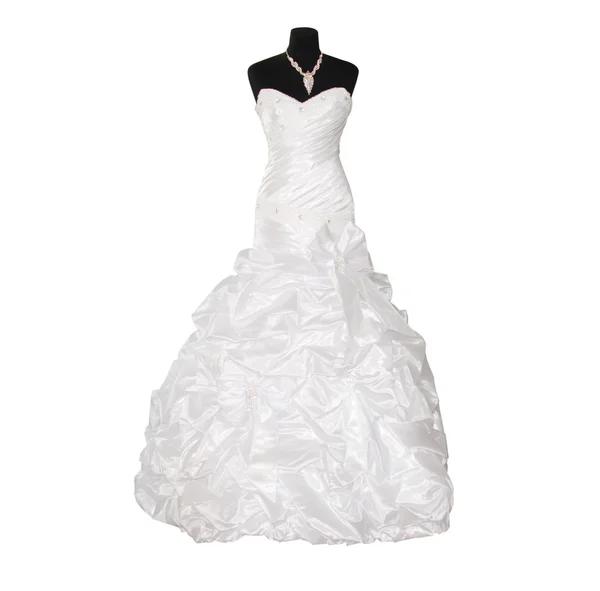 Suknia ślubna na białym tle — Zdjęcie stockowe
