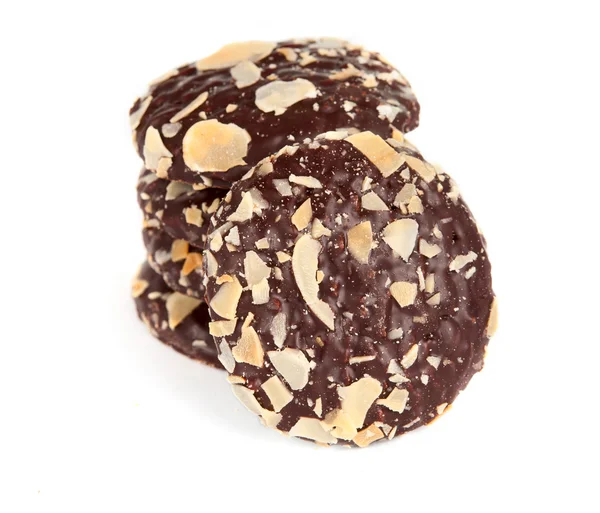 Печенье с шоколадом и миндалем — стоковое фото