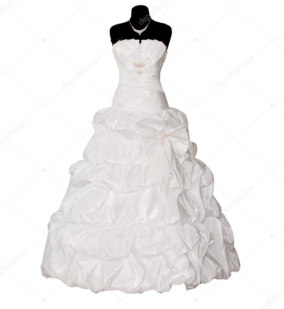 Wedding dress isolated