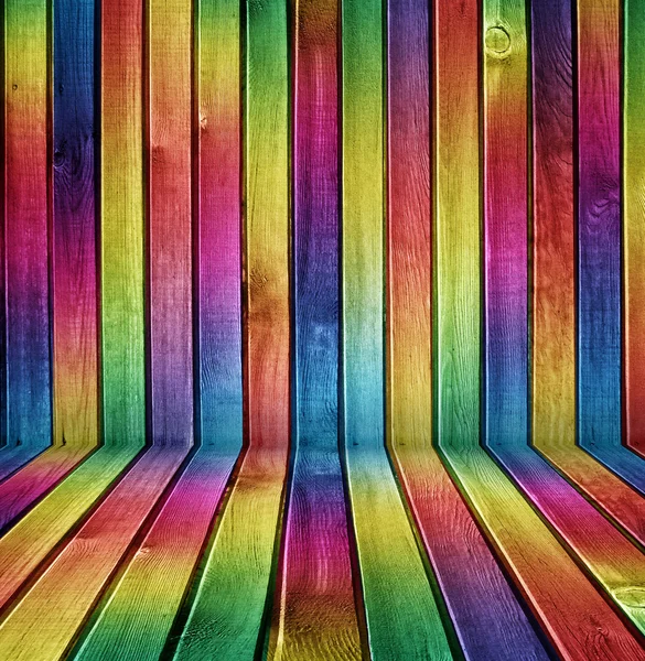 Kreative mehrfarbige Holz Hintergrund — Stockfoto