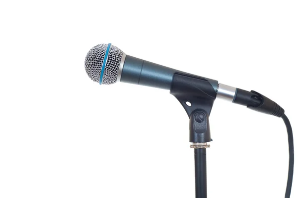 Mikrofon isolerad på vitt — Stockfoto