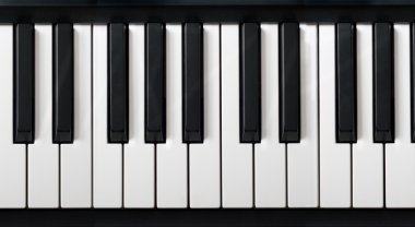 Electronic piano keyboard clipart