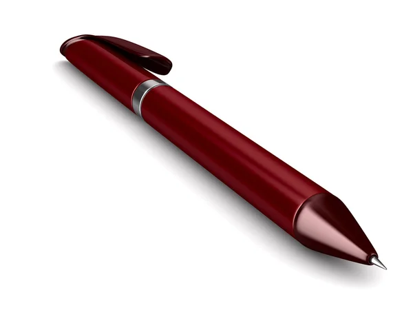 Ball pen on white background. Isolated 3D image — Stock Photo, Image