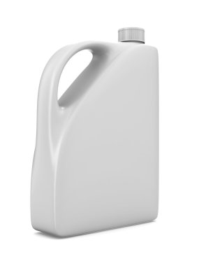 Oil bottle on white background. Isolated 3D image clipart