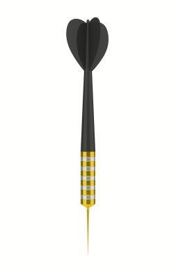 Dart on a white background. Isolated 3D image clipart