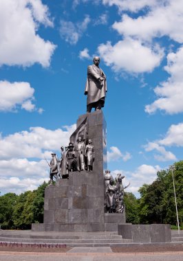 Monument to Taras Shevchenko in Kharkov, Ukraine clipart