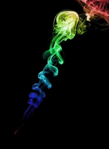 抽象的なカラフルなレインボー煙 — ストック写真