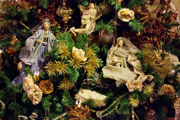 A karácsonyfa dekoráció — Stock Fotó