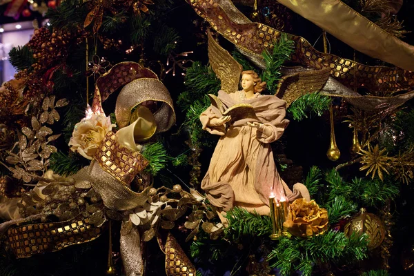 Decoration on the christmas tree — Stock Photo, Image