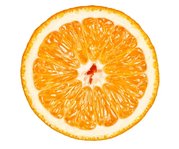 Closeup του πορτοκαλιού, που απομονώνονται σε λευκό. — Φωτογραφία Αρχείου