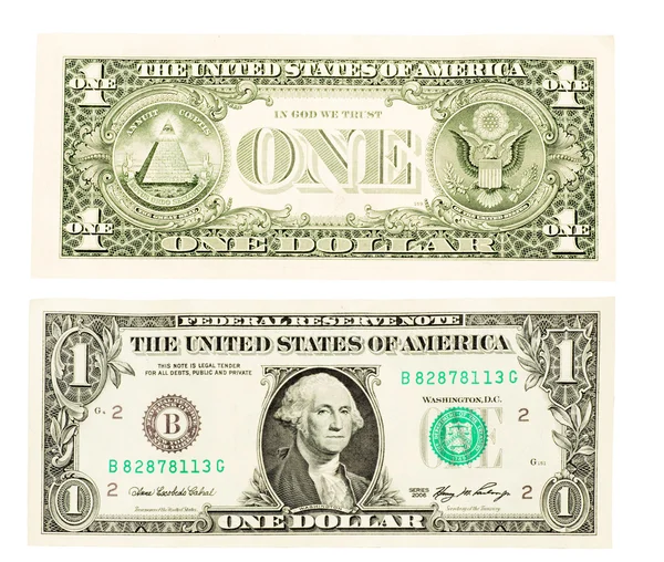 Dinero de cerca, 1 dólar americano —  Fotos de Stock