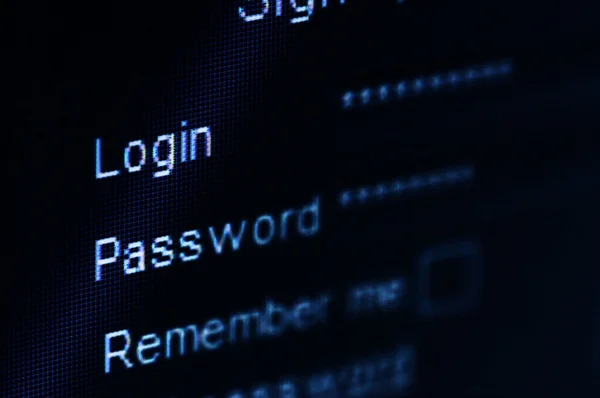 Login and password — Stock Photo, Image