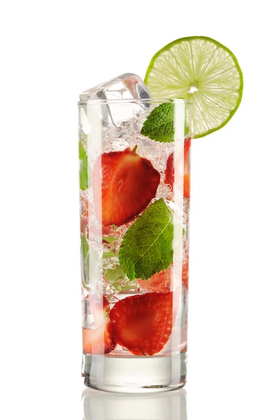 Cocktail alla fragola Mojito — Foto Stock