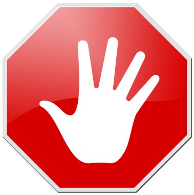 Red stop clipart
