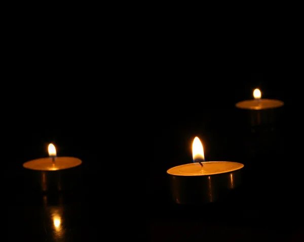 Деревянные свечи — стоковое фото