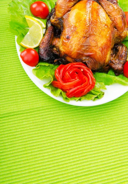 Peru assado na mesa festiva — Fotografia de Stock