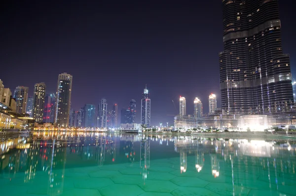 stock image Dubai view at night time