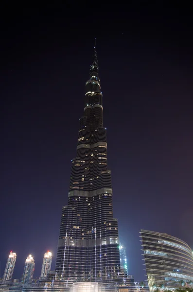 Ντουμπάι θέα τη νύχτα του χρόνου — Φωτογραφία Αρχείου
