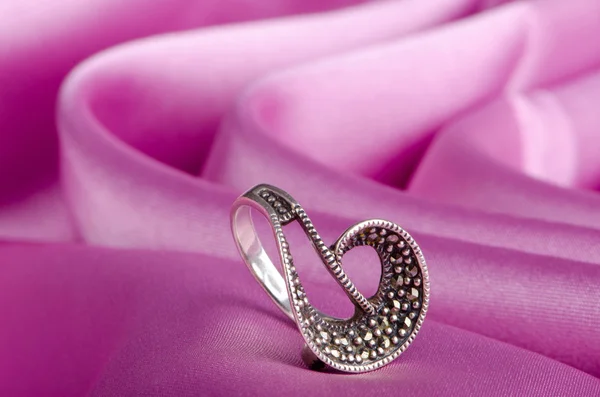 Fashion concept with ring on background Stock Image