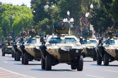 BAKU - 26 June 2011 - Miliatary Parade in Baku, Azerbaijan on Ar clipart
