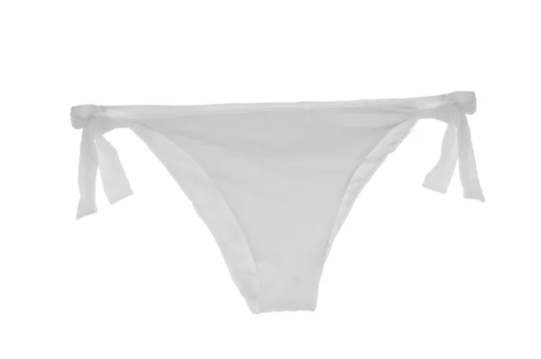Kvinna badkläder isolerat på vita — Stockfoto