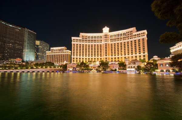 Las Vegas - 11 Sep 2010 - Bellagio Hotel Casino during sunset