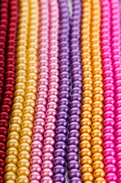 Abstrakt mit bunten Perlenketten — Stockfoto