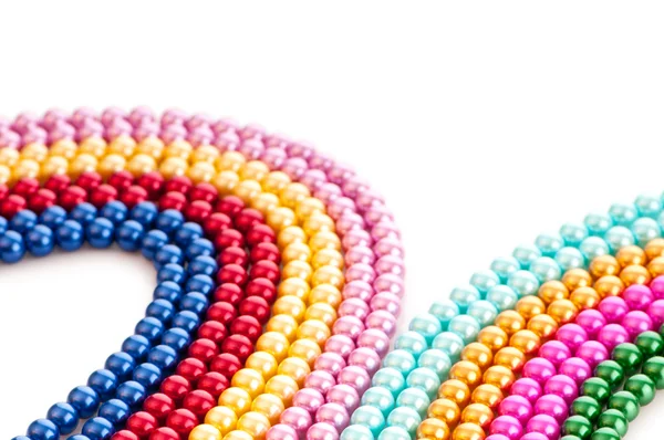 Streszczenie z kolorowe naszyjniki perła — Zdjęcie stockowe