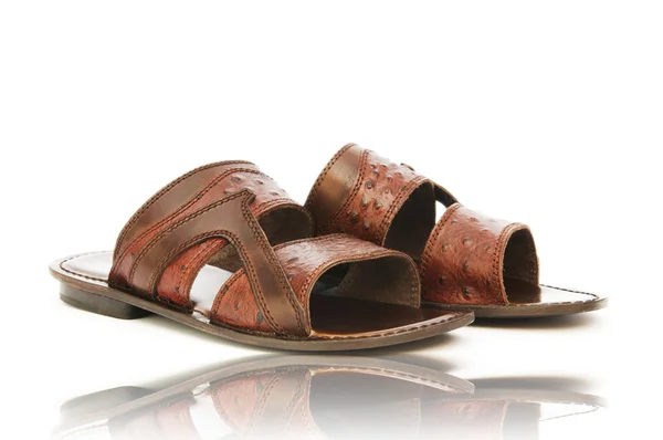 Sapatos de verão isolados no fundo branco — Fotografia de Stock