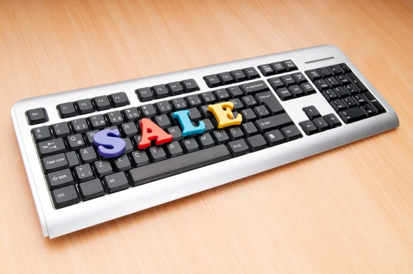 Försäljning word på tangentbordet — Stockfoto