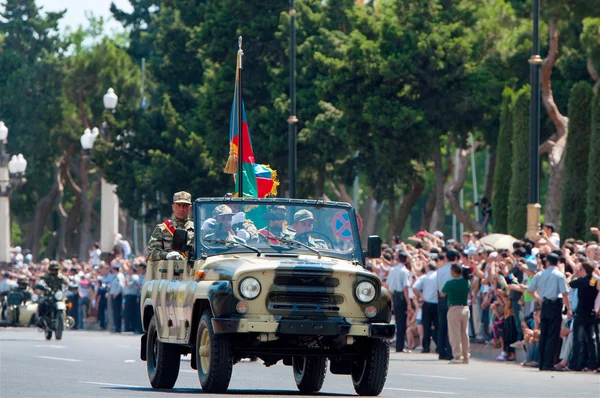 BAKU - 26 de junio de 2011 - Desfile Militar en Bakú, Azerbaiyán en Ar — Foto de Stock