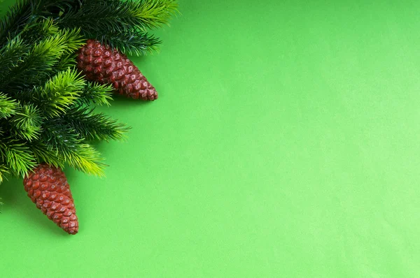 Fir δέντρο και χριστουγεννιάτικη διακόσμηση — Φωτογραφία Αρχείου