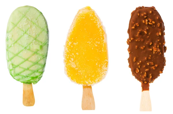 Коллаж из различных мороженого — стоковое фото