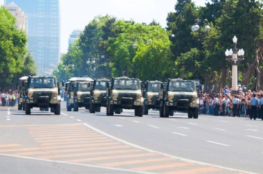 Bakü - 26 Haziran 2011 - miliatary parade Bakü, Azerbaycan ar