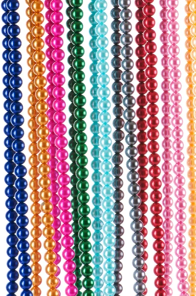 Rezumat cu coliere colorate cu perle — Fotografie, imagine de stoc