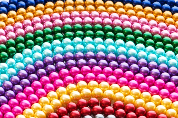 Abstraktní barevné náhrdelníky pearl — Stock fotografie