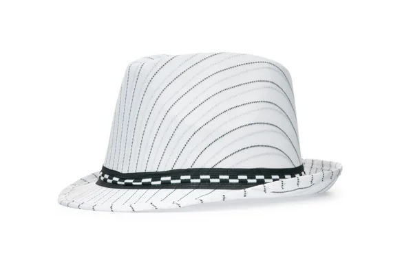 分離した白いライニング帽子 — ストック写真