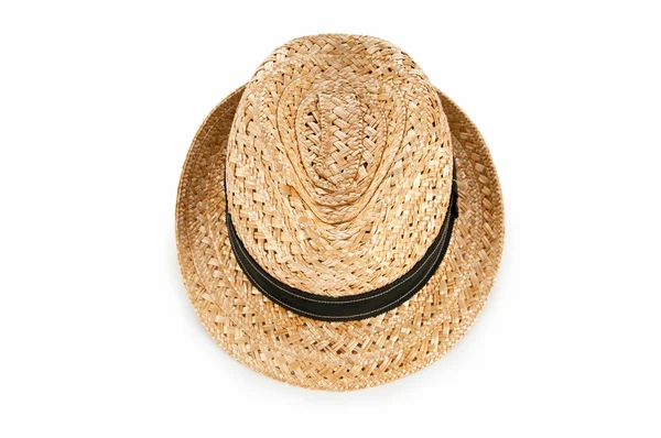Pălărie de vară izolată pe fundal alb — Fotografie, imagine de stoc