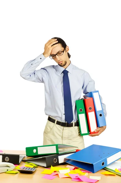 Uomo d'affari frustrato in ufficio — Foto Stock