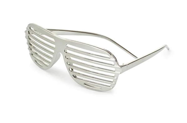 Elegante Sonnenbrille auf weißem Grund — Stockfoto