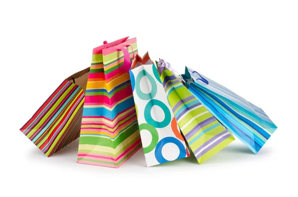 Conceito de compras com saco em branco — Fotografia de Stock