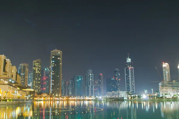 Dubai view at night time — Stock Photo, Image