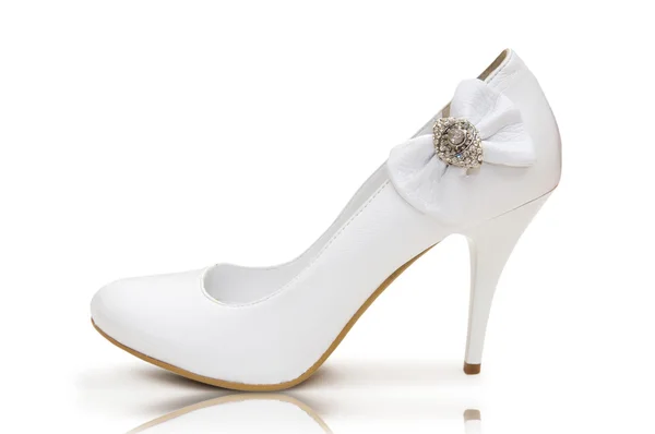 Scarpe eleganti sul bianco — Foto Stock