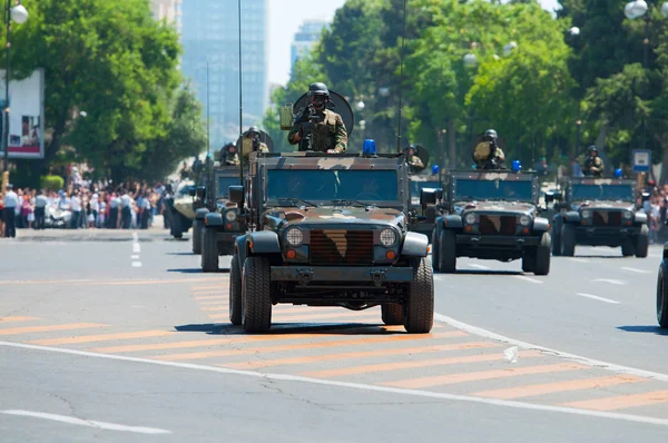 Baku - 26. června 2011 - miliatary parade v baku, Ázerbájdžán na ar — Stock fotografie