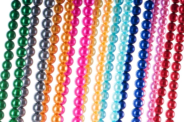 Resumen con coloridos collares de perlas —  Fotos de Stock