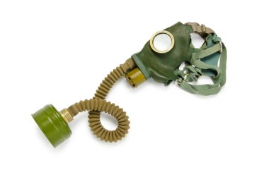 Gas mask isolated on the white background clipart