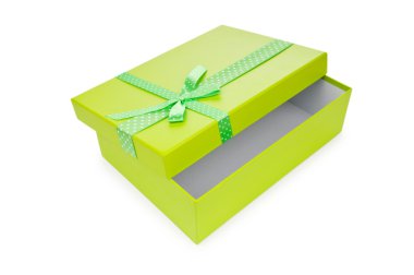 giftboxes üzerinde beyaz izole